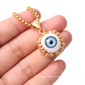 Personalized Fashion Stainless Steel Jewelry Black Golde Plated Charms Big Eyed Monster Pendants Necklace